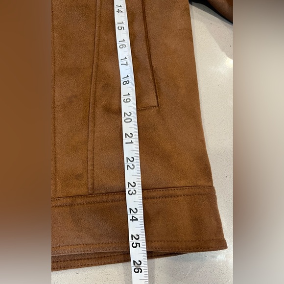 Zara Men’s Faux Suede Brown Button Down Jacket Size XL - Picture 8 of 8